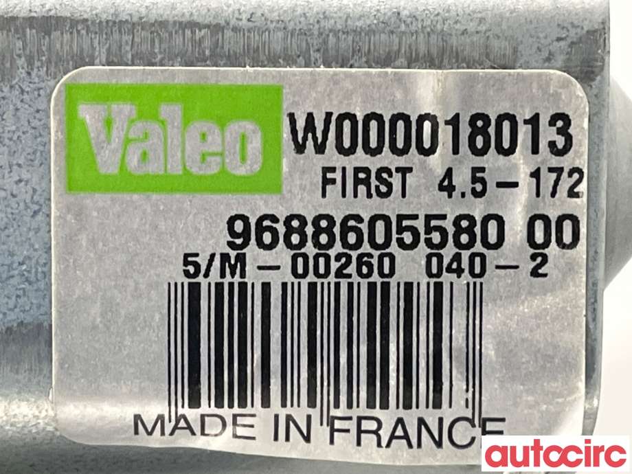 Viskermotor bakrute til Peugeot 508 2011-2014 (Type I, Fase 1) (PEUGEOT|6405RX|9688605580)