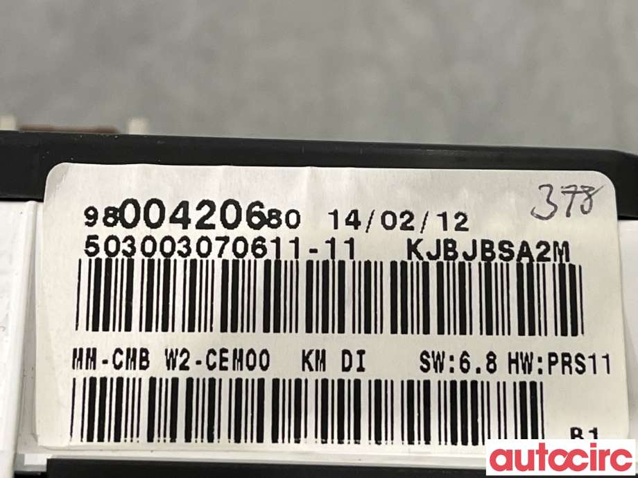 Instrumentpanel til Peugeot 508 2011-2014 (Type I, Fase 1)  (PEUGEOT|6103SW|9800420680)