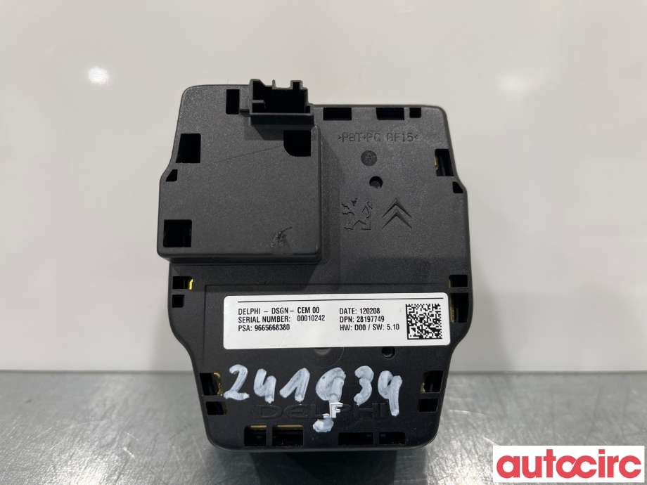 Bryter diverse til Peugeot 508 2011-2014 (Type I, Fase 1) (PEUGEOT|98023785ZD|6593U1|9665668380)