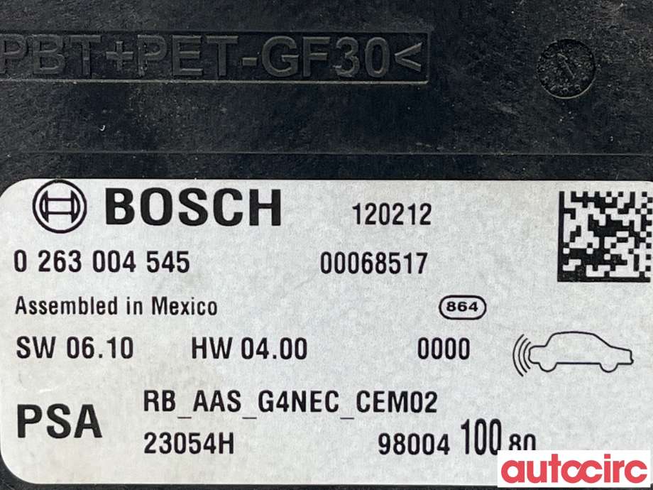 Styreenhet parkering til Peugeot 508 2011-2014 (Type I, Fase 1) (PEUGEOT|6590SG|9800410080)
