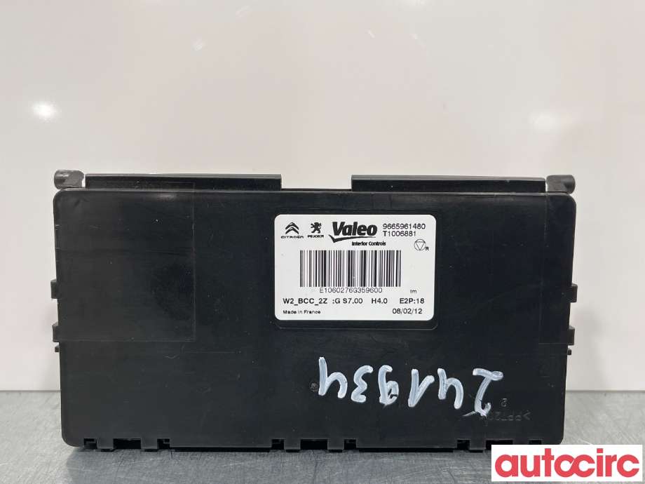 Styreenhet klima/aircondition til Peugeot 508 2011-2014 (Type I, Fase 1)  (PEUGEOT|6452Y1|9665961480)