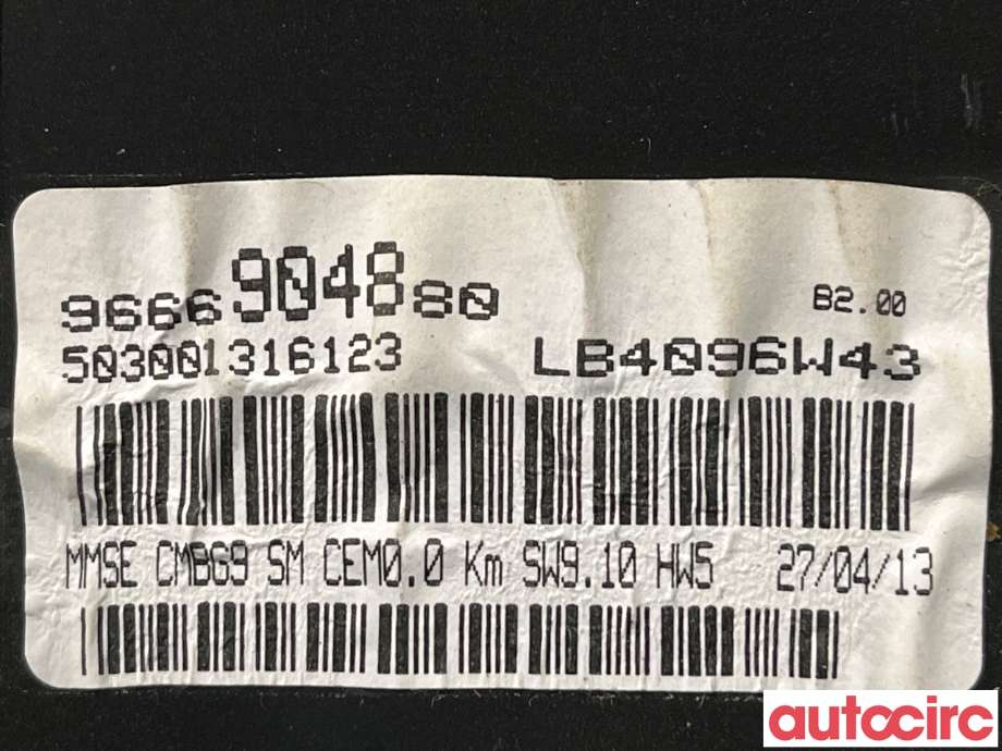 Instrumentpanel til Citroën Jumpy 2007-2016 (Type II)  (CITROEN|9666904880)