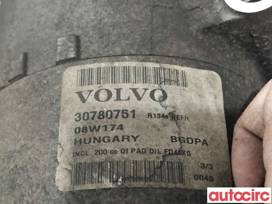 Aircondition kompressor til Volvo V70 2007-2013 (Type III, Fase 1) (VOLVO|36002900||30780751)