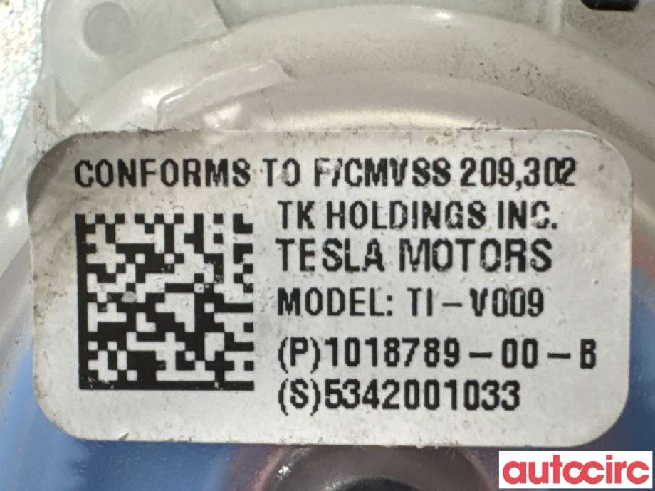 Sikkerhetsbelte bak venstre til Tesla Model S 2016-2021 (Fase 2)  (TESLA|1018789-00-B|)