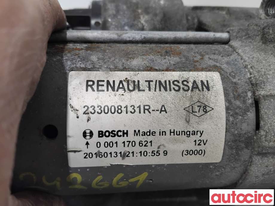 Starter diesel til Nissan Qashqai 2014-2021 (Type II) (NISSAN|2330000Q2K|0001170621|233008131R)