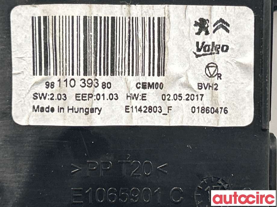 Styreenhet klima/aircondition til Toyota Proace 2016-->> (Type II)  (TOYOTA|SU001A7153|9811039380)