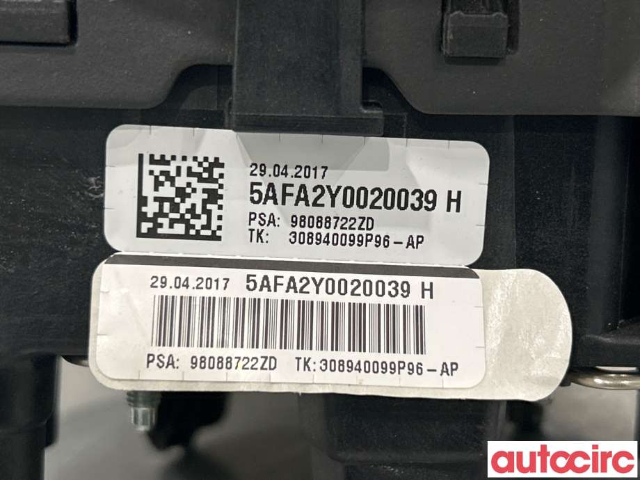 Airbag rattpute til Toyota Proace 2016-->> (Type II)  (TOYOTA|SU001A7561|SU001A6311|98088722ZD)