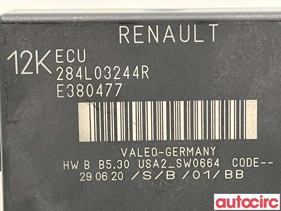 Styreenhet parkering til Renault Zoe 2013-2019 (Fase 1) (RENAULT|284L08347R|284L03244R)