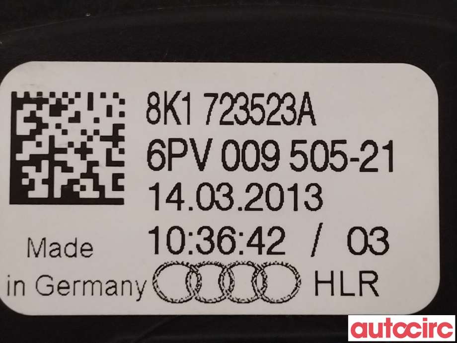 Pedal gass til Audi A5 2007-2016 (Type I)  (AUDI|8K1723523A)