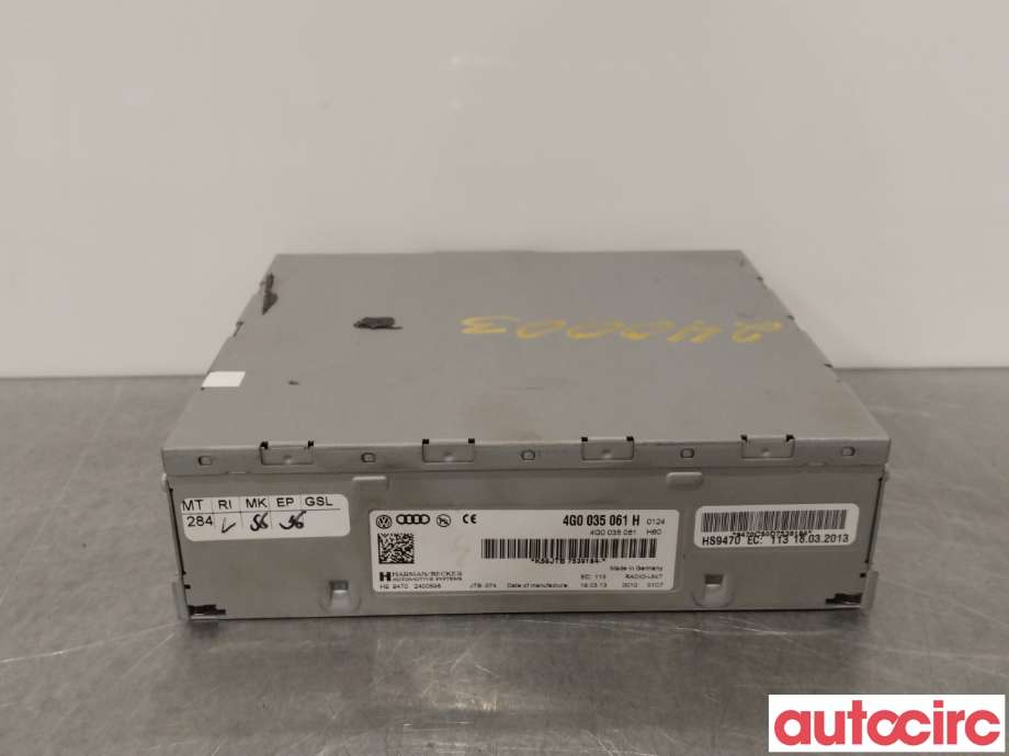 Bilstereo til Audi A5, 2007-2016 (Type I) (AUDI|4G0035061H)