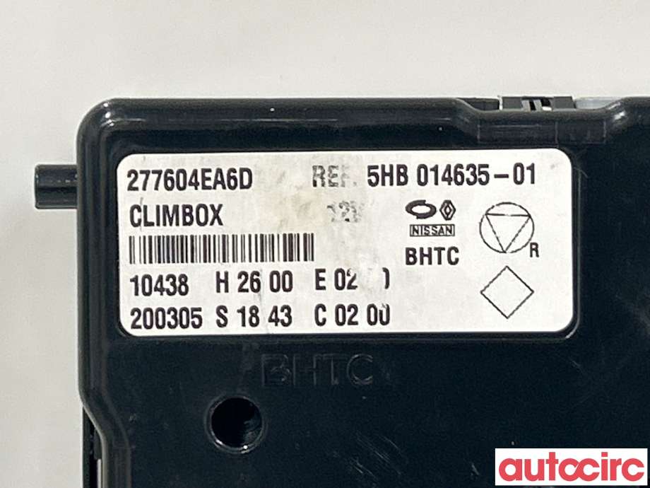 Styreenhet klima/aircondition til Nissan Qashqai 2014-2021 (Type II)  (NISSAN|277604EA6D)