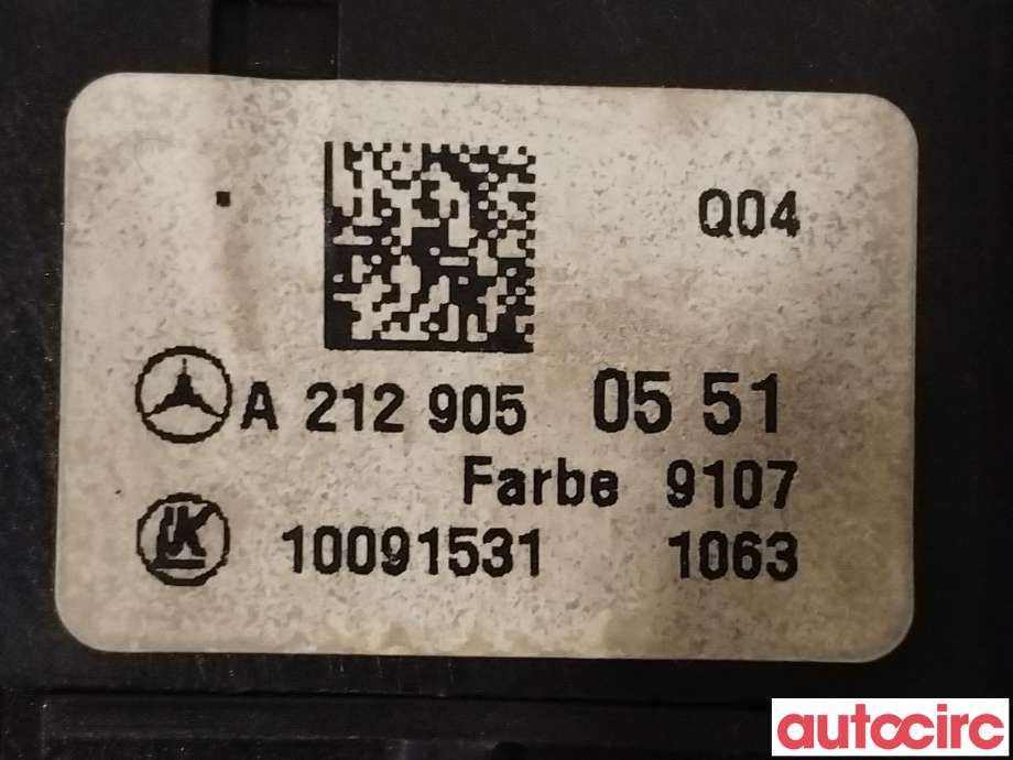 Bryter lys til Mercedes ML 2011-2015 (Fase 1) (W166) (W166) (MERCEDES|A2129050551)