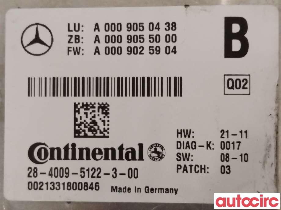 Kamera til Mercedes ML 2011-2015 (Fase 1) (W166) (W166) (MERCEDES|A0009050438)