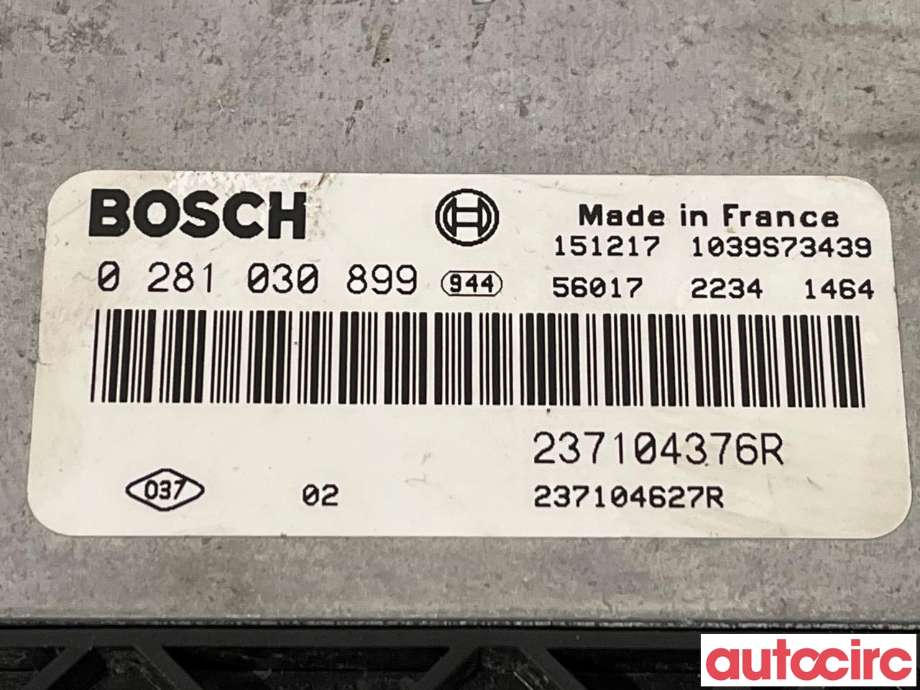 Styreenhet motor til Renault Kangoo 2008-2021 (Type II) (RENAULT|237104627R|0281030899|237104376R)