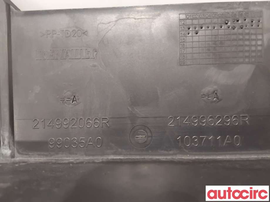 Diverse deler til Renault Clio 2012-2016 (Type IV, Fase 1) (RENAULT|214992066R|)