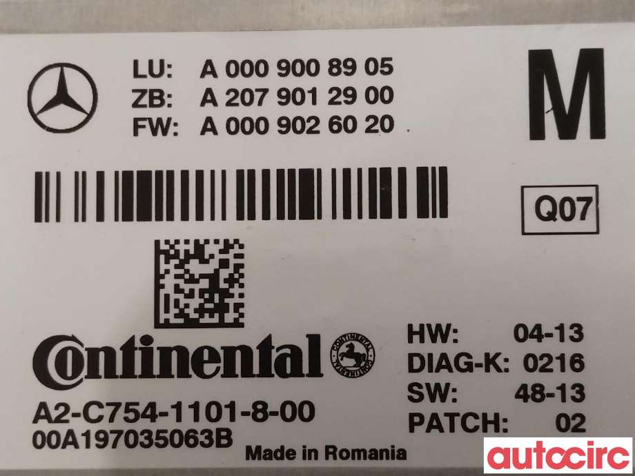 Kamera til Mercedes Vito 2014-->> (W447) (W447) (MERCEDES|A0009008905)