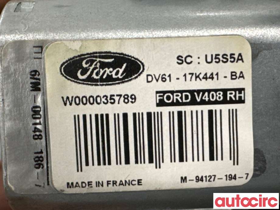 Viskermotor bakrute til Ford Transit Connect 2013-2018 Type II, Fase 1  (FORD|1807928|W000035789|DV61-17K441-BA)
