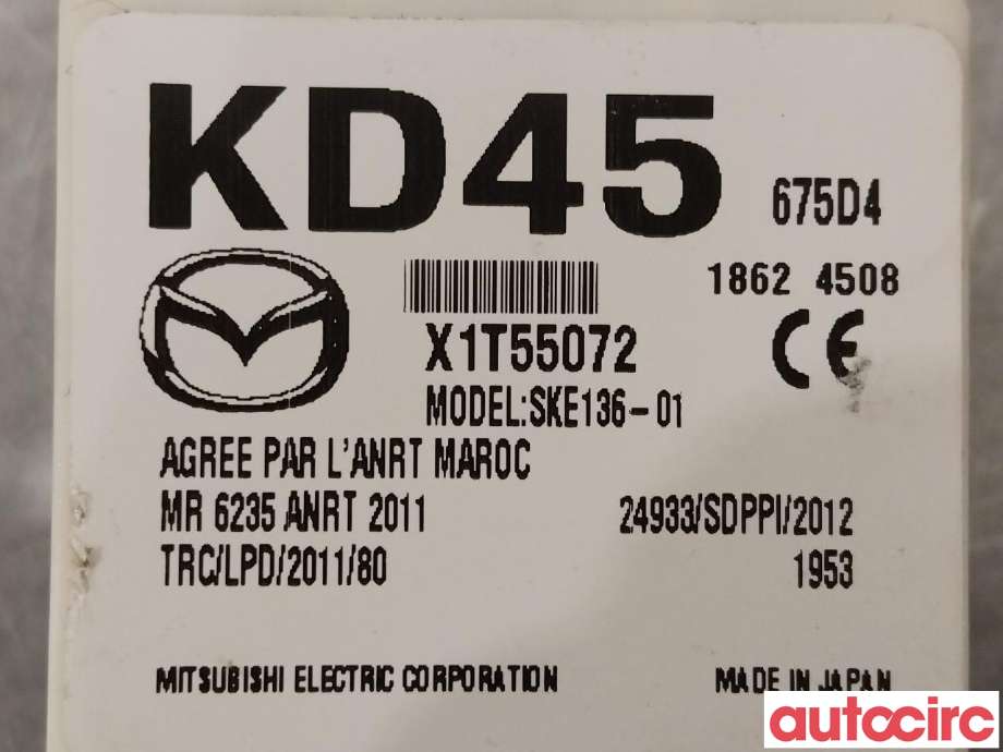 Styreenhet nøkkelfri/keyless til Mazda CX-5 2012-2017 (Type I) (MAZDA|KD45-67-5D4|KD45675D4)