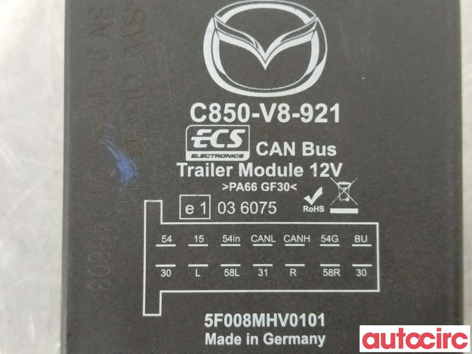 Styreenhet hengerfeste til Mazda CX-5 2012-2017 (Type I) (MAZDA|NO NR||C831-V8-921)