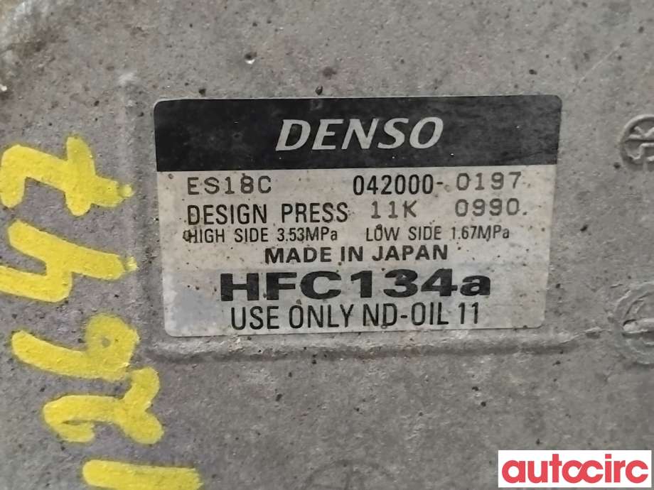 Aircondition kompressor til Toyota Prius 2004-2009 (Type II) (COMBI) (COMBI) (TOYOTA|8837047010|042000-0197|)