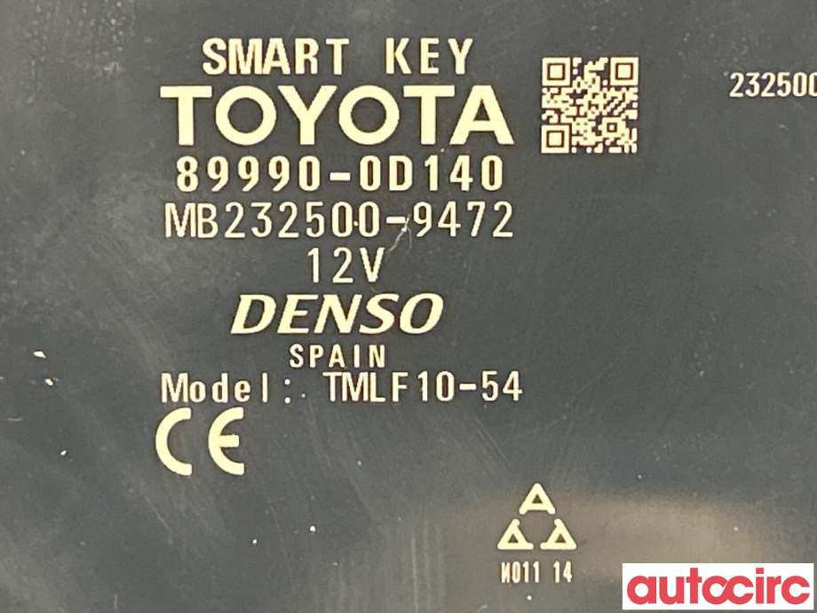 Styreenhet nøkkelfri/keyless til Toyota Yaris 2014-2020 (Type III, Fase 2) (TOYOTA|899900D140)