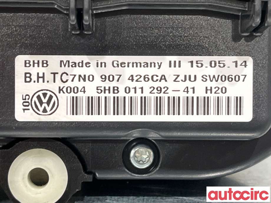 Varmeapparat betjening til VW Caddy 2010-2015 (Type III, Fase 2) (VOLKSWAGEN|7N0907426CA|5HB011292)