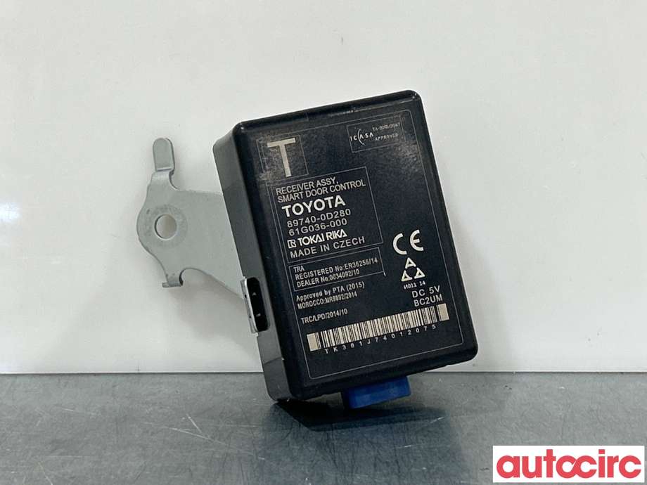 Styreenhet diverse til Toyota Yaris, 2014-2020 (Type III, Fase 2)  (TOYOTA|897400D280)