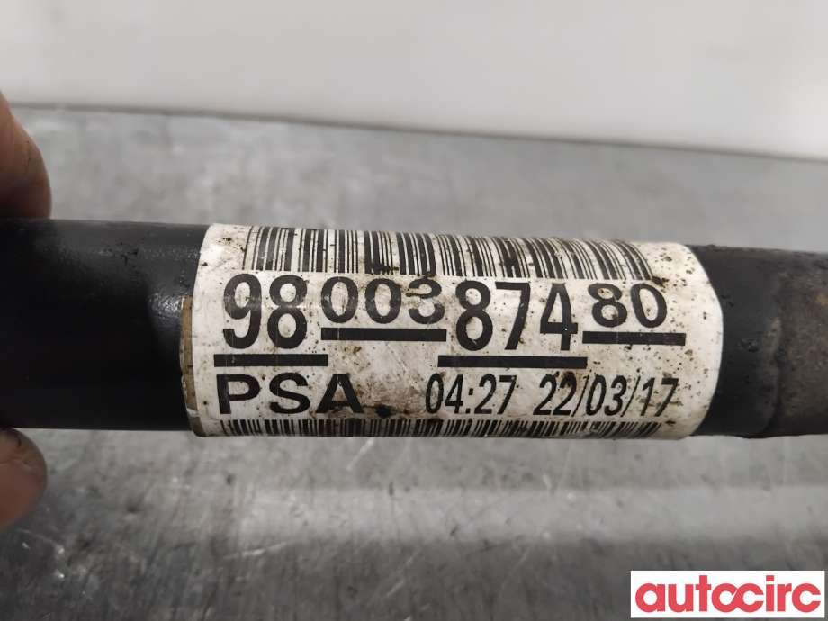 Drivaksel høyre foran til Peugeot 2008 2013-2019 (Type I)  (PEUGEOT|1613732280|8PP74|9800387480)