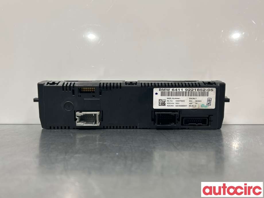 Varmeapparat betjening til BMW 1-Serie 2004-2011 (E81/E82/E87/E88) (E81/E82/E87/E88) (BMW|64119292262|64119221852)