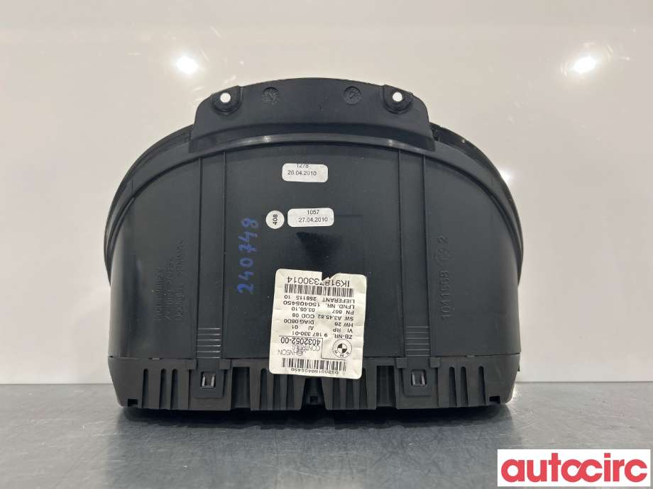 Instrumentpanel til BMW 1-Serie 2004-2011 (E81/E82/E87/E88) (E81/E82/E87/E88) (BMW|62109283801|9187330)