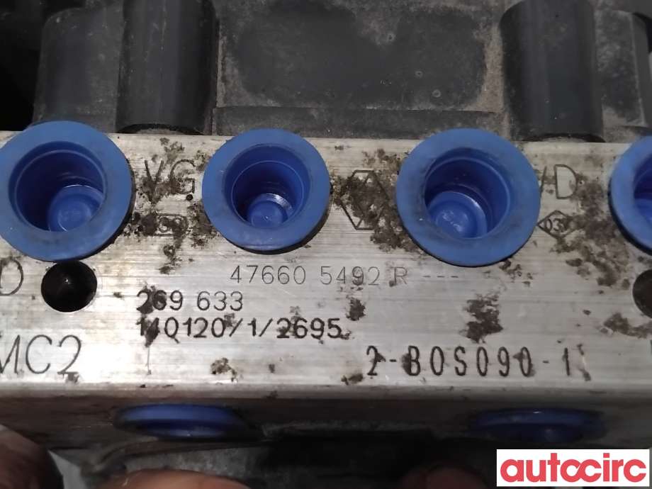 ABS sentral til Renault Clio 2012-2016 (Type IV, Fase 1)  (RENAULT|476606853R|0265243683|476605492R)