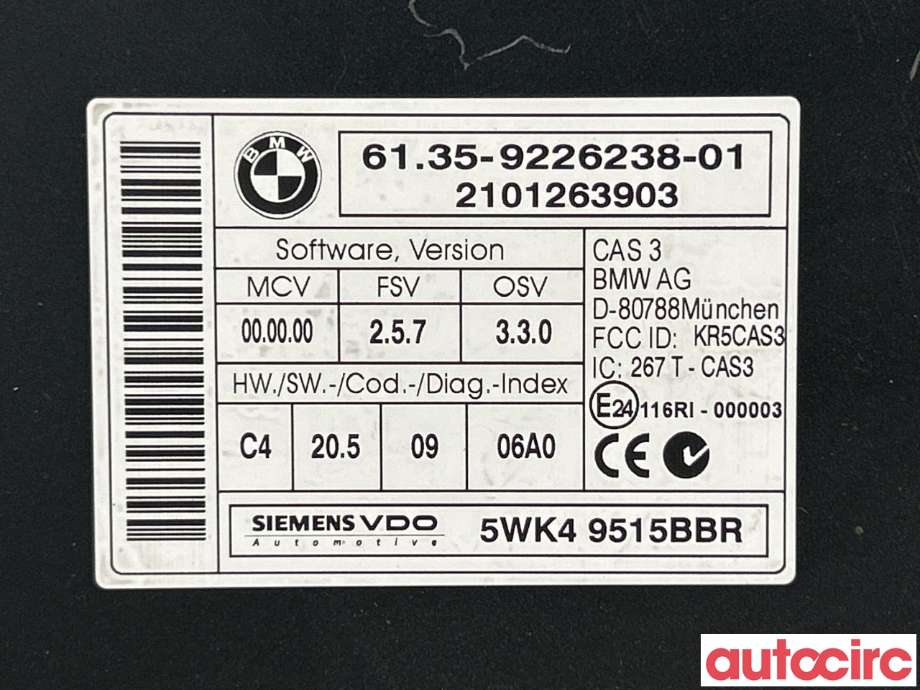 Styreenhet diverse til BMW 1-Serie 2004-2011 (E81/E82/E87/E88) (E81/E82/E87/E88) (BMW|61359395657|61359226238)