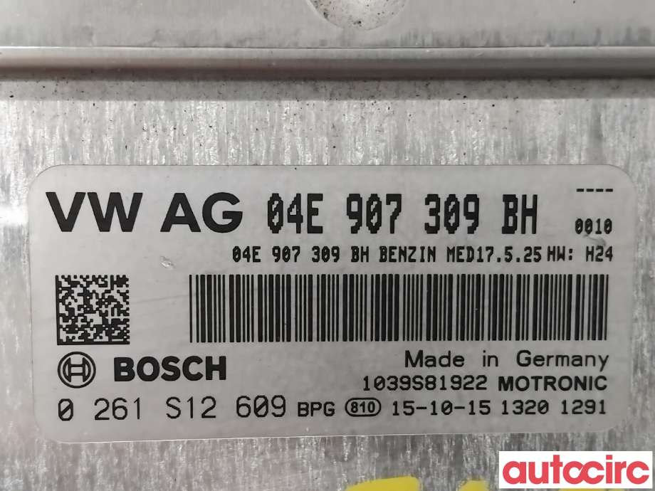 Styreenhet motor til Audi A3 2012-2016 (Type III, Fase 1)  (AUDI|04E906027HB|0261S12609|04E907309BH)