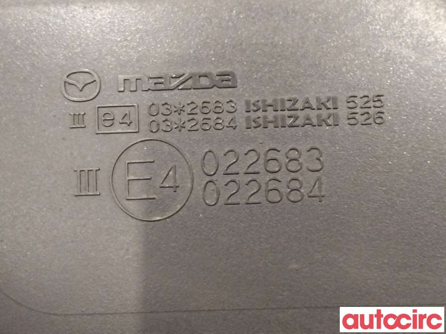 Speil venstre til Mazda 3 2009-2013 (Type II)  (MAZDA|BBR36918ZM|BBR3-69-18ZE)