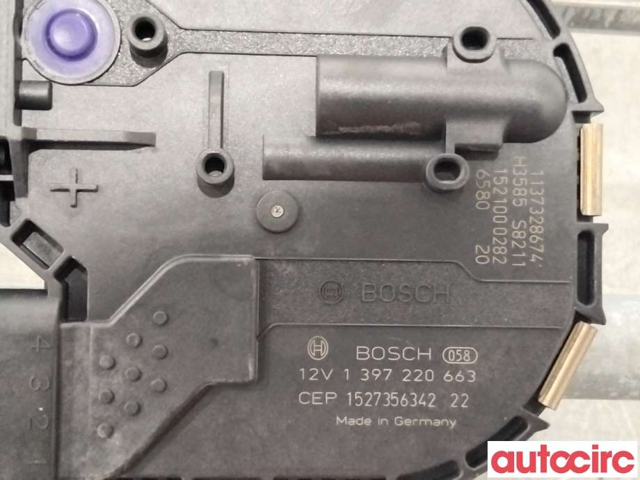 Viskermotor frontrute til Audi A3 2012-2016 (Type III, Fase 1) (AUDI|8V1955023D|1397220663)