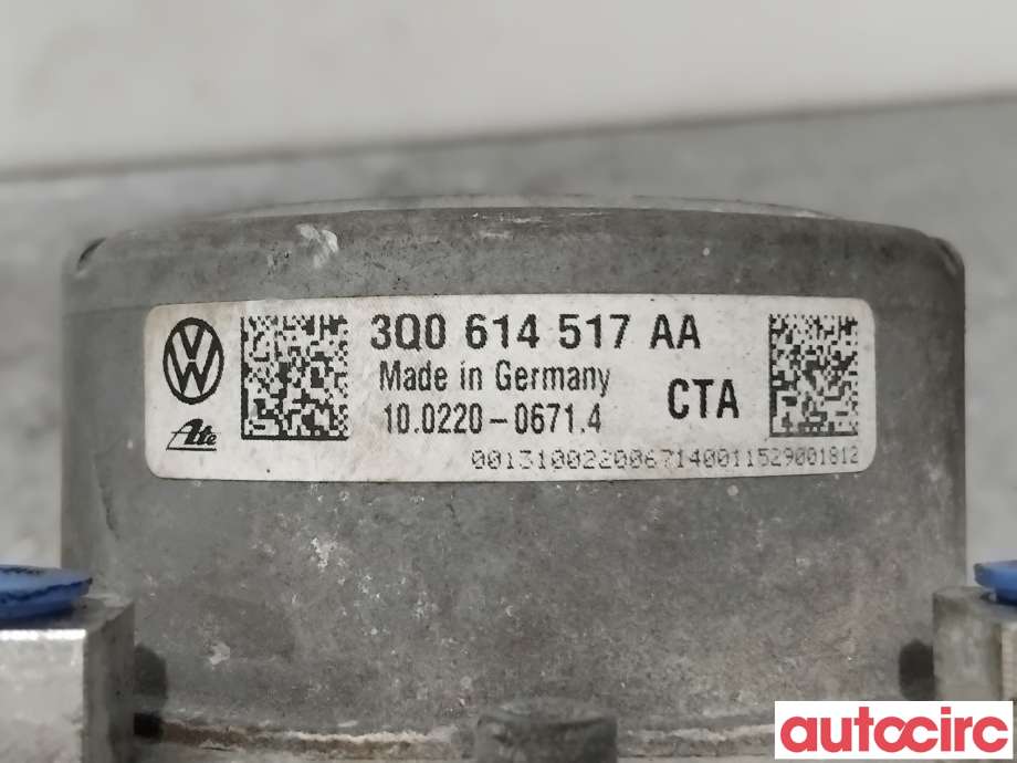 ABS sentral til Audi A3 2012-2016 (Type III, Fase 1) (AUDI|3Q0614517AA|100916-03383|3Q0614517AF)