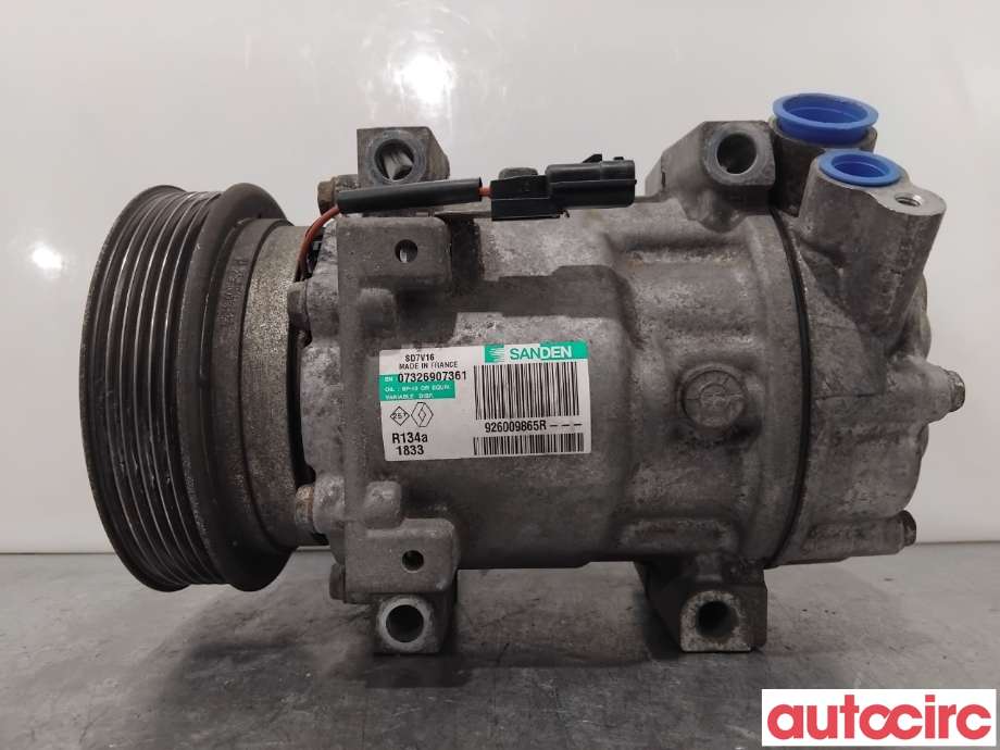 Aircondition kompressor til Nissan Qashqai 2010-2014 (Type I, Fase 2) (NISSAN|2763000Q3J|SD7V161833|926009865R)