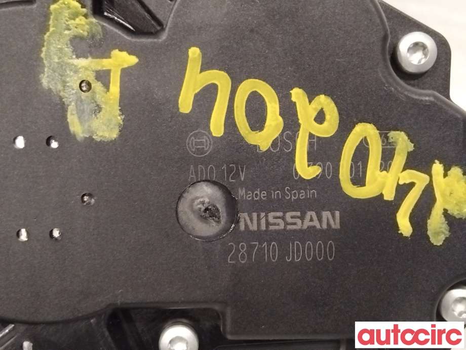 Viskermotor bakrute til Nissan Qashqai 2010-2014 (Type I, Fase 2) (NISSAN|28710JD000)