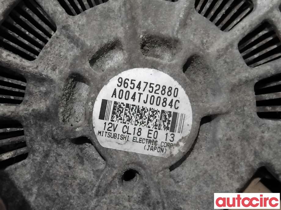 Dynamo til Peugeot 5008 2010-2017 (Type I) (PEUGEOT|5702K8|A004TJ0084C|9654752880)