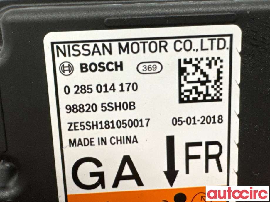 Airbag elektronikk til Nissan Leaf 2018-->> (Type II) (NISSAN|K88205SH0B|0285014170|988205SH0B)