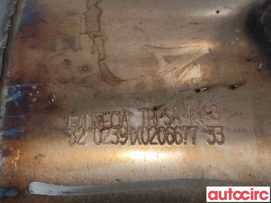 Partikkelfilter til Peugeot 5008 2010-2017 (Type I) (PEUGEOT|174025|TRPSAK493|)