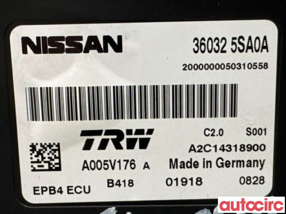 Styreenhet parkering til Nissan Leaf 2018-->> (Type II)  (NISSAN|360325SA0A|A2C14318900|360325SA0B)