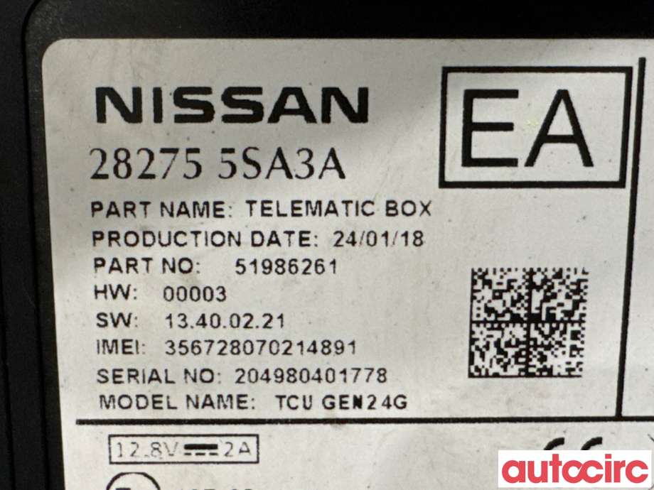 Styreenhet diverse til Nissan Leaf 2018-->> (Type II) (NISSAN|282755SA3A||282755SA5A)