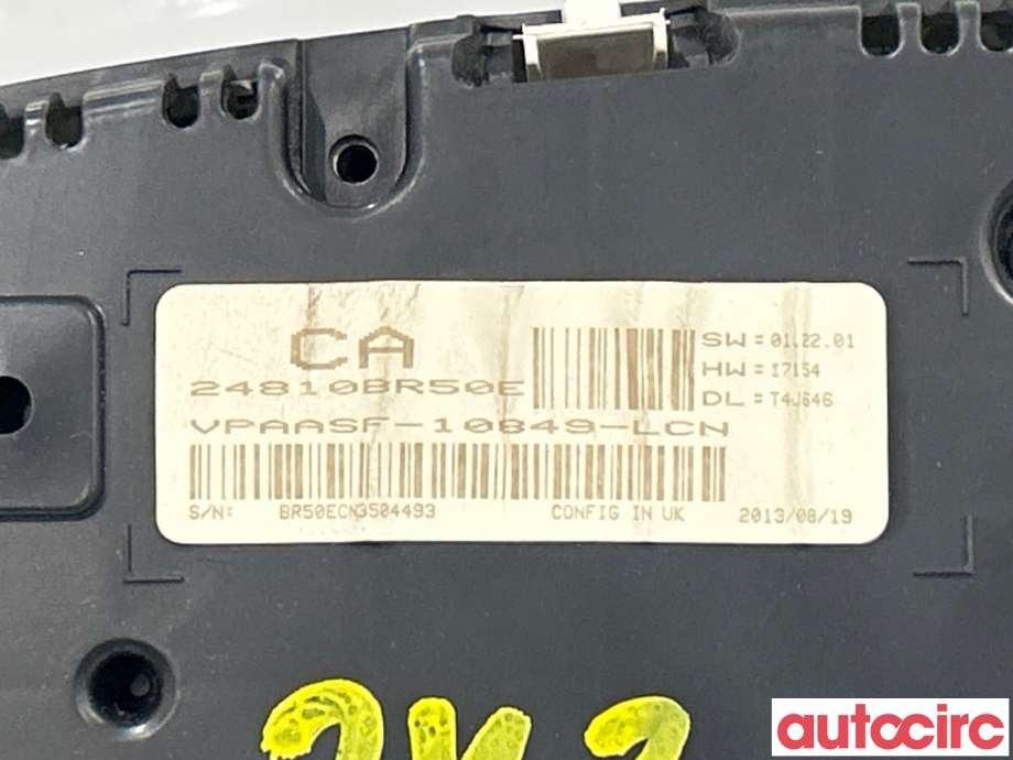 Instrumentpanel til Nissan Qashqai 2010-2014 (Type I, Fase 2)  (NISSAN|24810BR50E)
