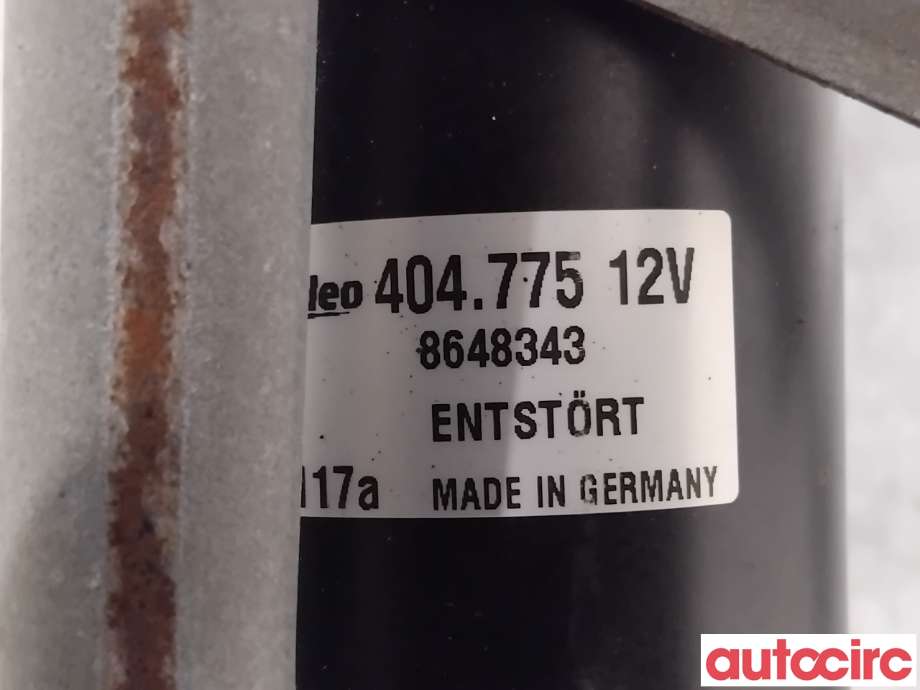 Viskermotor frontrute til Volvo V70 2005-2007 (Type II, Fase 2)  (VOLVO|8648343|404775)