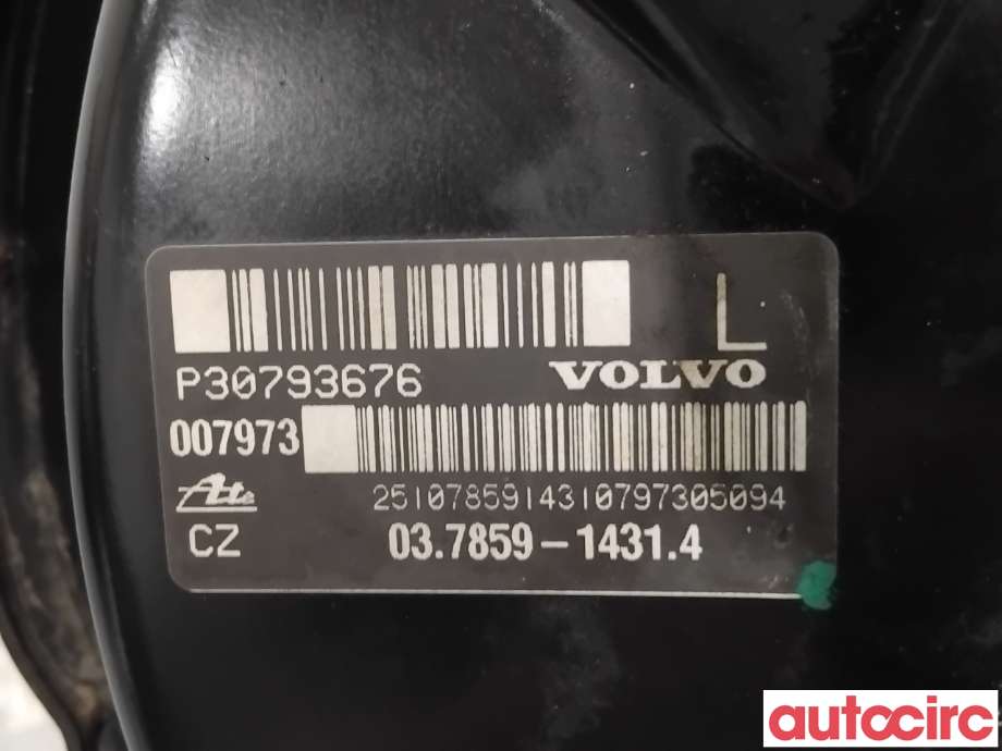 Bremsekraft-forsterker til Volvo V70 2005-2007 (Type II, Fase 2)  (VOLVO|31273644|037859-14314|30793676)