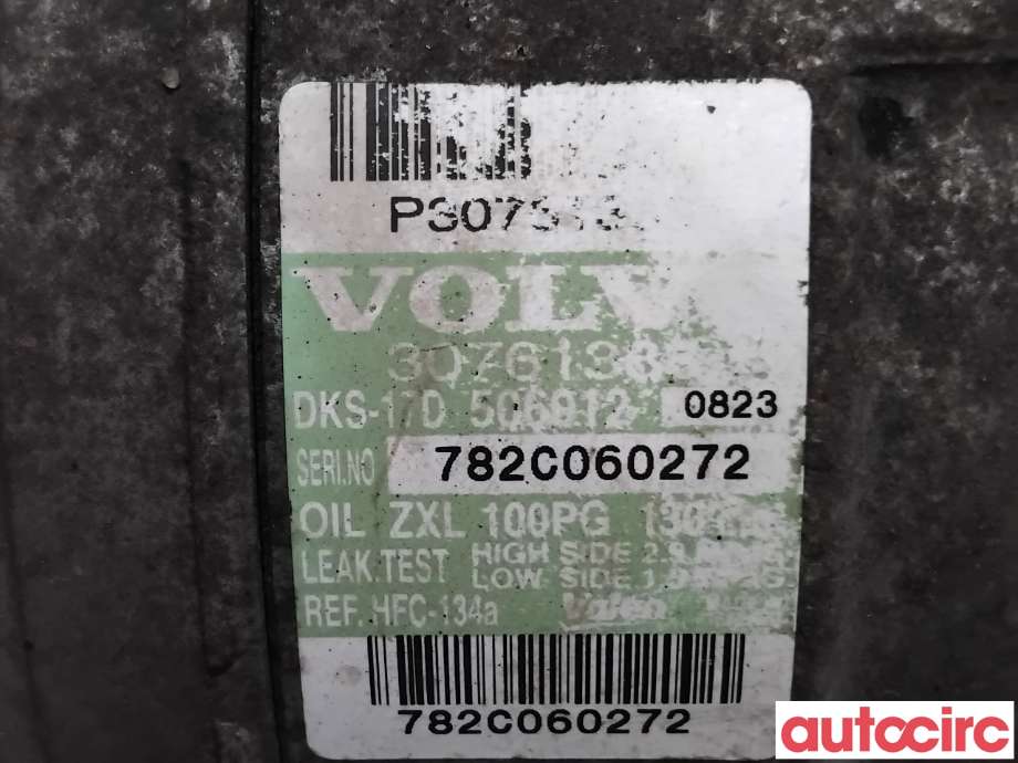 Aircondition kompressor til Volvo V70 2005-2007 (Type II, Fase 2)  (VOLVO|36001066|506012-0823|30761388)