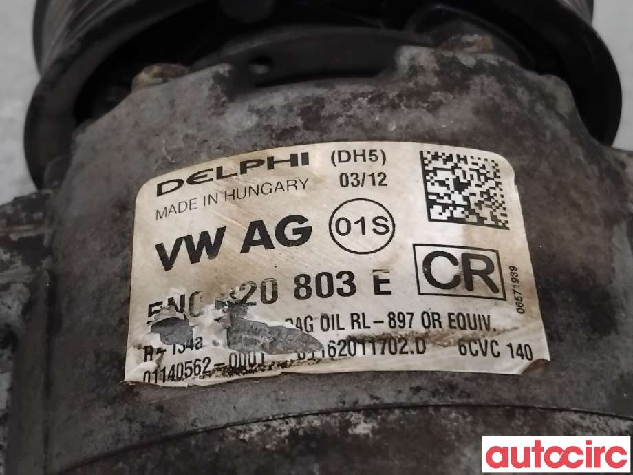 Aircondition kompressor til Škoda Octavia 2009-2013 (Type II, Fase 2) (SKODA|5N0820803C|6CVC140|1K0820808F)