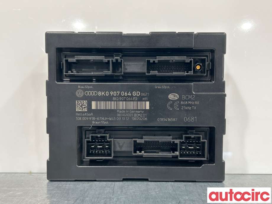 Styreenhet comfort (BCM) til Audi A4 2007-2014 (Type IV) (B8) (B8) (AUDI|8K0907064KJ|8K0907064HJ|8K0907064GD)