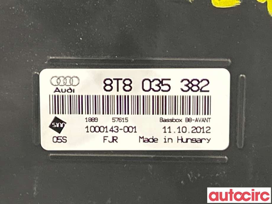 Bilstereo høyttaler til Audi A4 2007-2014 (Type IV) (B8) (B8) (AUDI|8T8035382)
